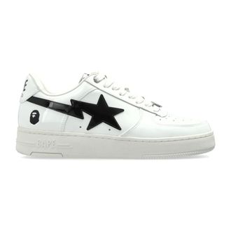 A Bathing Ape Sneakers, male, White, Size: 9 1/2 US Logo Sports Shoes