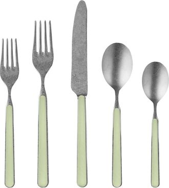 Mepra Fantasia Pewter Flatware Set - 20 Pieces in Sage at Nordstrom