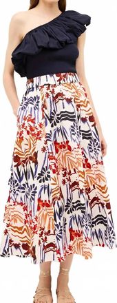 Marie Oliver Sasha Midi Skirt In Leopard Lair