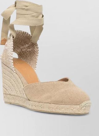 Castaner linen wedge espadrilles