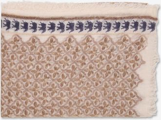 Hemisphere Rechteckige Stola mit Arabeskenmuster aus Wolle Nakash