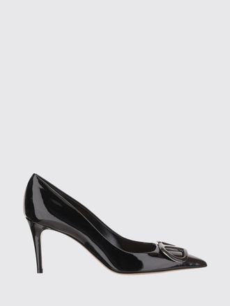 Valentino Garavani VLogo Signature Patent Leather Pumps with Stiletto Heel