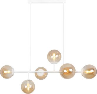 OEM L&aacute;mpara De Techo Siena Blanca 6pl Miel E14 Brazos Largos