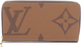 Louis Vuitton Brown Leather Pvc Long Wallet (Bi-Fold) (Pre-Owned)