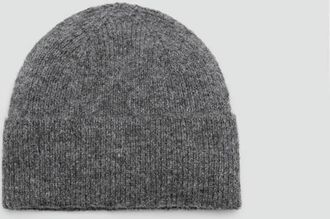 Mango Cappello maglia a coste grigio antracite - Donna - Taglia unica - MANGO