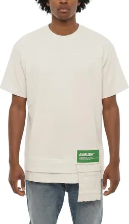 AMBUSH White Waist Pocket Logo T-Shirt