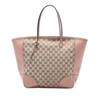Gucci Tweedehands Gg Canvas en Leer Bree Schoudertas