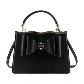 Like Dreams Womens Noa Structured Bowtie Crossbody Bag In Black