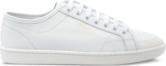 Saint Laurent White Lace-Up Sneakers