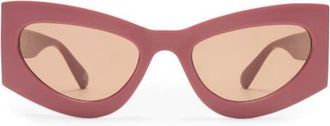 AIRE Electra 49mm Small Cat Eye Sunglasses in Terracotta/hazel Tint at Nordstrom