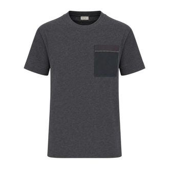 Brunello Cucinelli Camiseta de cuello redondo - Tops - Hombre - Gris - M