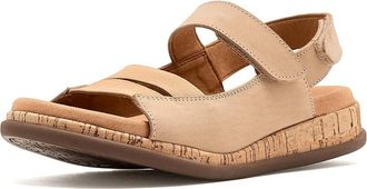 Trotters Gemini Sandals Womens Sandals Beige Nubuck : 7.5 N (AA), Leather