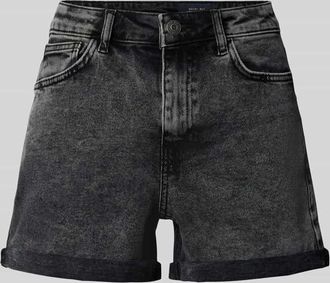 Noisy May High Waist Jeansshorts mit Umschlag Modell MONI in Anthrazit, Gr&ouml;&szlig;e XL