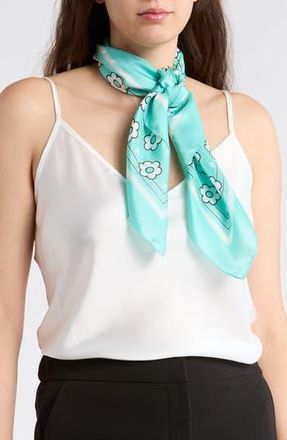 Kate Spade New York Daisy Dot Silk Square Scarf in Breezy Blue at Nordstrom Rack