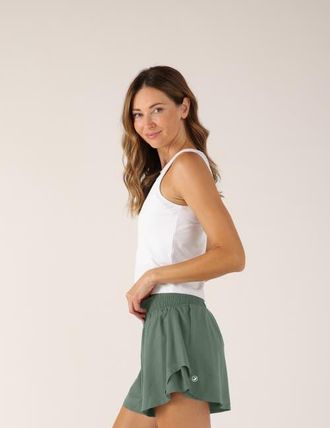 Glyder Breeze Fit Short in Smoky Basil at Nordstrom, Size Medium