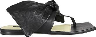 Givenchy Boudoir Strik Sandalen - Dames - Slippers - Zwart - 37 1/2 EU - Leer - Schoenen
