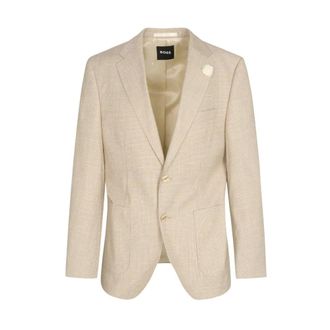 HUGO BOSS H Janson 263 Jacket - male - Hugo - Blazers - Beige - 2XL - Suits