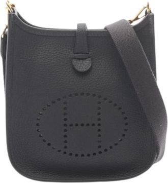 Herm&egrave;s Pre-owned Vintage Schoudertas - Dames - Vintage Schoudertas - Zwart - ONE Size - Leer - Vintage
