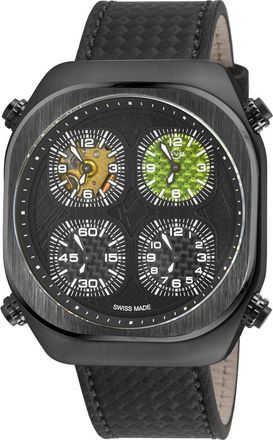 Gevril Group Quattro Quartz Black Dial Mens Watch 43403