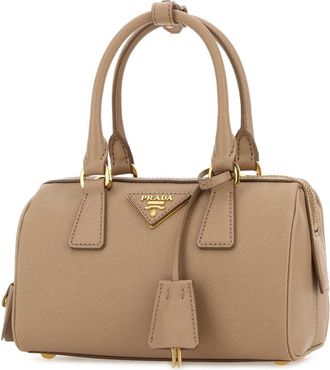 Prada Womens Cappuccino Leather Handbag Cammeo Borse A Mano Bag