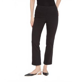 Lyss&eacute; Ankle Denim Baby Bootcut Jeans In Black