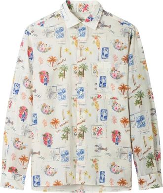 Hartford Patt Vacation Print Shirt - Heren - Casual Overhemden - Veelkleurig - M - Overhemden