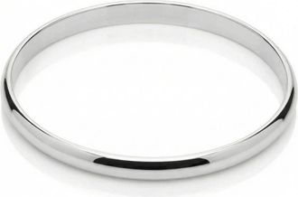 Pompeii3 Heavy Weight 6MM Silver Plated Bangle