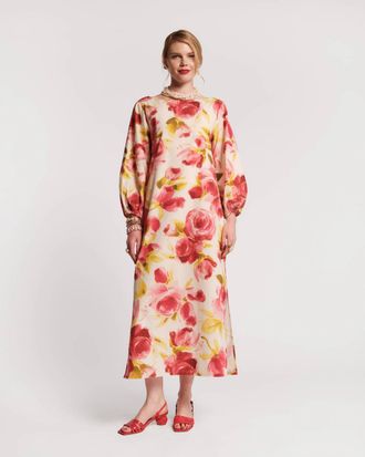 Frances Valentine Minnow Maxi Dress In English Rose