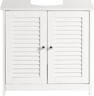 SoBuy Mobiletto Bagno Cassettiera Bagno Armadietto Bagno Mobile Sottolavabo Per Bagno Bianco Frg237-ii-w Sobuy
