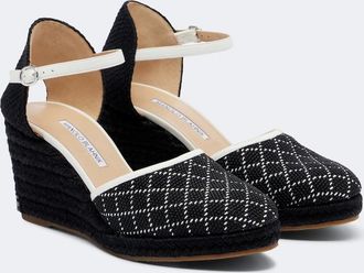 Manolo Blahnik Espadrahi raffia-effect espadrille wedges