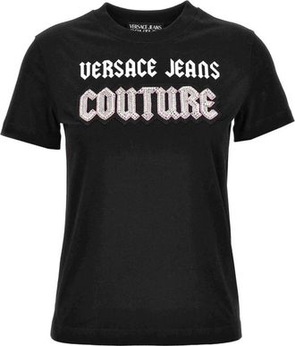 Versace Jeans Couture T-shirts en Polos - Dames - T-shirts - Zwart - S - Tops