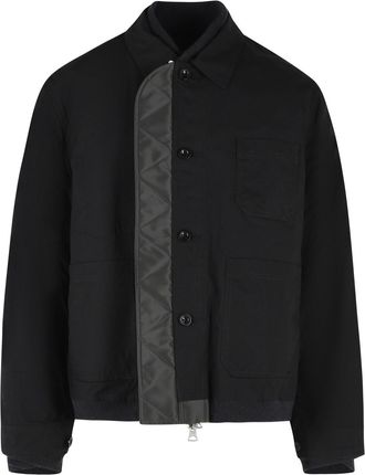 sacai Reversible Black and Green Polyamide Jacket