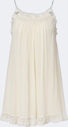 D&ocirc;en D&ocirc;en Vestido corto Penelope de georgette de seda
