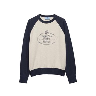 Prada Logo-print Raglan-sleeve Sweatshirt