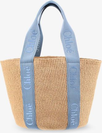 Chlo&eacute; Borsa a spalla Woody in rafia - CHLOE - gender_Woman