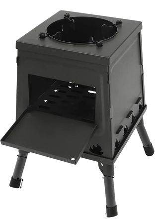 OEM Estufa De Le&ntilde;a Para Exteriores, Dise&ntilde;o Port&aacute;til, Conducci&oacute;n De Calor Eficiente, Color Negro