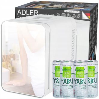 Adler Europe Ad 8085 Mini Nevera Port&aacute;til Con Espejo 4l - Enfr&iacute;a Y Calienta - Nevera De Viaje, Camping, Casa