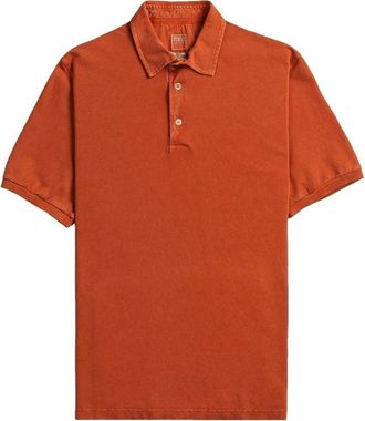 Fedeli Polo Granito North - Heren - Polos - Oranje - M - Katoen - Tops