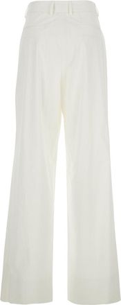 Pantaloni Torino Womens Pants Frankie White Stretch Cotton Trousers