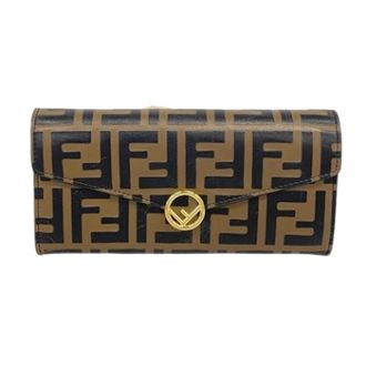 Fendi Pre-owned Wallets, female, Brown, Size: ONE SIZE Pre-owned Long wallet (bi-fold)