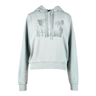 Diesel Hoodie - Dames - Hoodies - Grijs - M - Katoen - Hoodies & sweatvesten