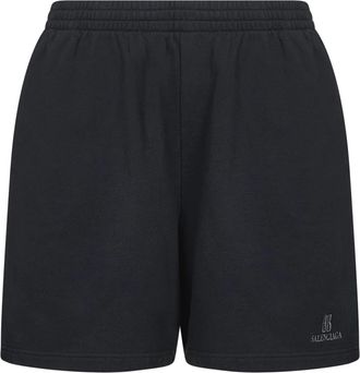 Balenciaga Korte Broeken, Heren, Zwart, M, Katoen, Zwarte Nano BB Shorts met Zakken