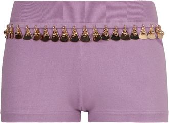 Paco Rabanne Gebreide Shorts - Dames - Bermuda - Roze - S - Katoen - Korte Broeken