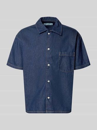 Jack & Jones Modern Fit Jeanshemd mit Brusttasche Modell AUSTIN in Dunkelblau, Gr&ouml;&szlig;e XXL