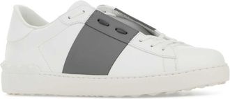 Valentino Garavani Mens Open Sneaker White Calf Leather