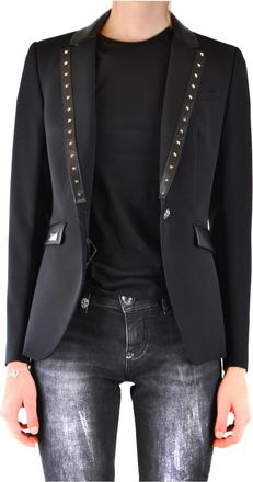 Philipp Plein Stijlvolle Blazer - Dames - Blazers - Zwart - M - Wol - Jassen