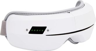 No Brand Masajeador Ocular El&eacute;ctrico Con Calor, M&aacute;scara De Masaje Ocular Recargable Con M&uacute;sica, Masajeador De Presi&oacute;n De Aire Bluetooth Para Aliviar La Fatiga 