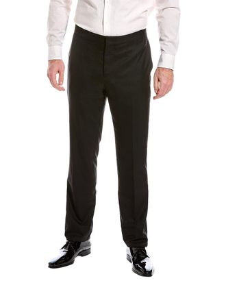 Brunello Cucinelli Wool & Silk-Blend Tuxedo Pant