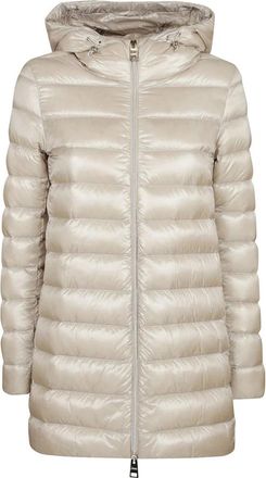 Herno Ultralight Nylon A-Vorm Jas - Dames - Winterjassen - Beige - 2XL - Nylon - Jassen