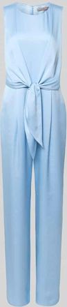Christian Berg Cocktail Jumpsuit aus Satin mit Bindeg&uuml;rtel in Sky, Gr&ouml;&szlig;e 32